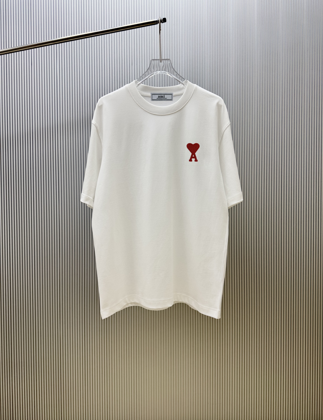 90@ (control de calidad estricto) Estilo: Camiseta de manga corta Ami Paris. Tela: 300 g de peso, doble hilo, 100% algo…
