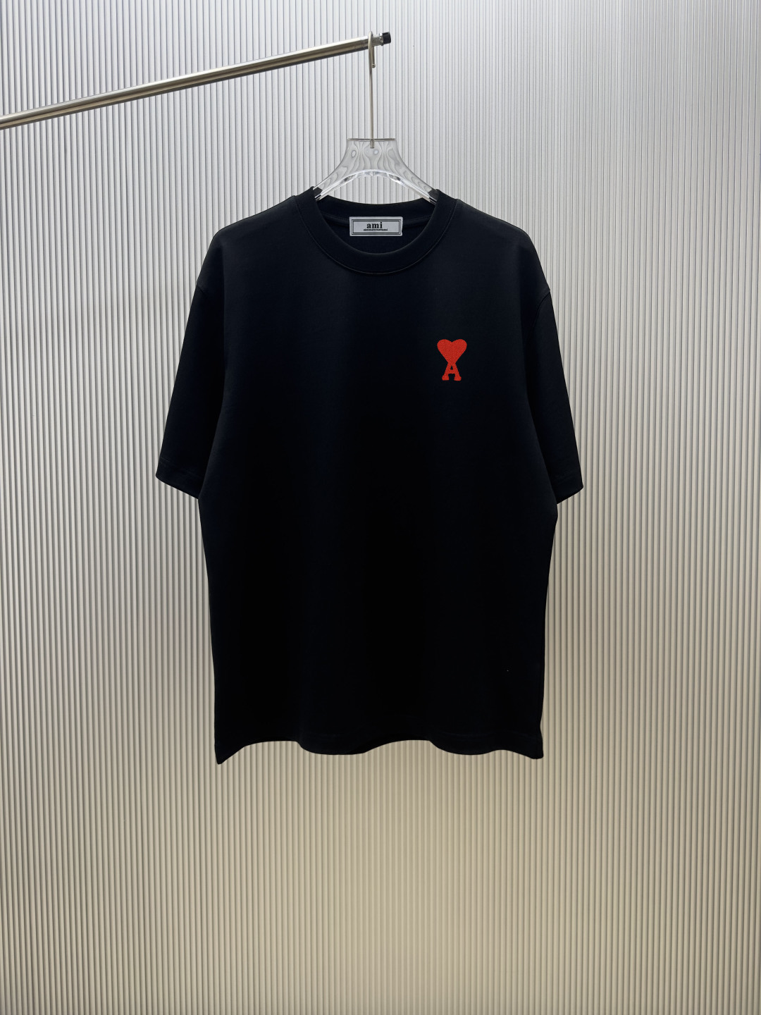 P75 (control de calidad estricto) Estilo: camiseta de manga corta Ami Paris, tela: 300 g de doble hilo 100% algodón, ca…