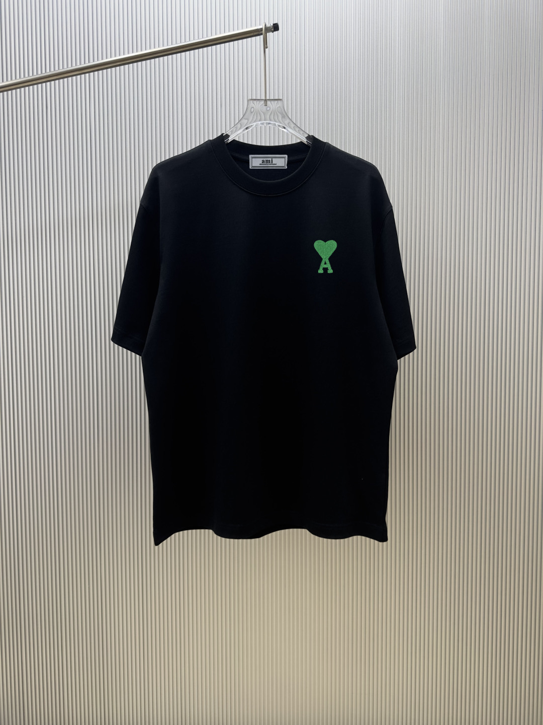 P75 (control de calidad estricto) Estilo: camiseta de manga corta Ami Paris, tela: 300 g de doble hilo 100% algodón, ca…