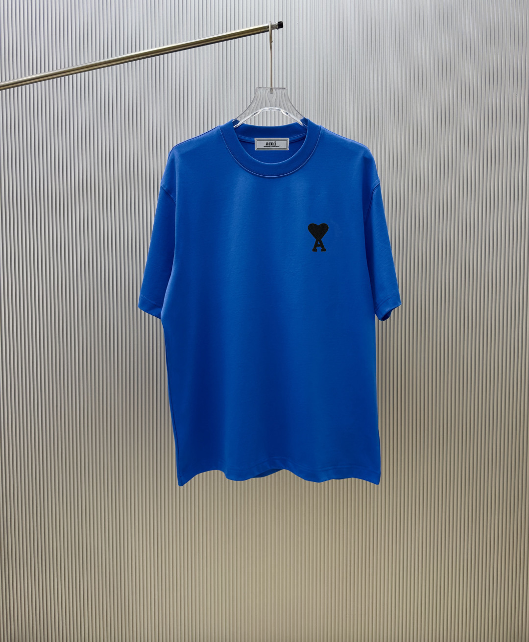 P75 (control de calidad estricto) Estilo: camiseta de manga corta Ami Paris, tela: 300 g de doble hilo 100% algodón, ca…