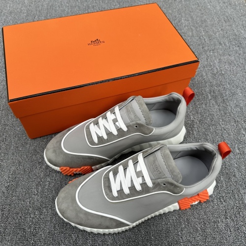 Hermès Bouncing Sneakers Suede and Mesh Lightweight Sole Contrast Details 1 Hermès Bouncing Sneakers Suede and Mesh Lightweight Sole Contrast Details