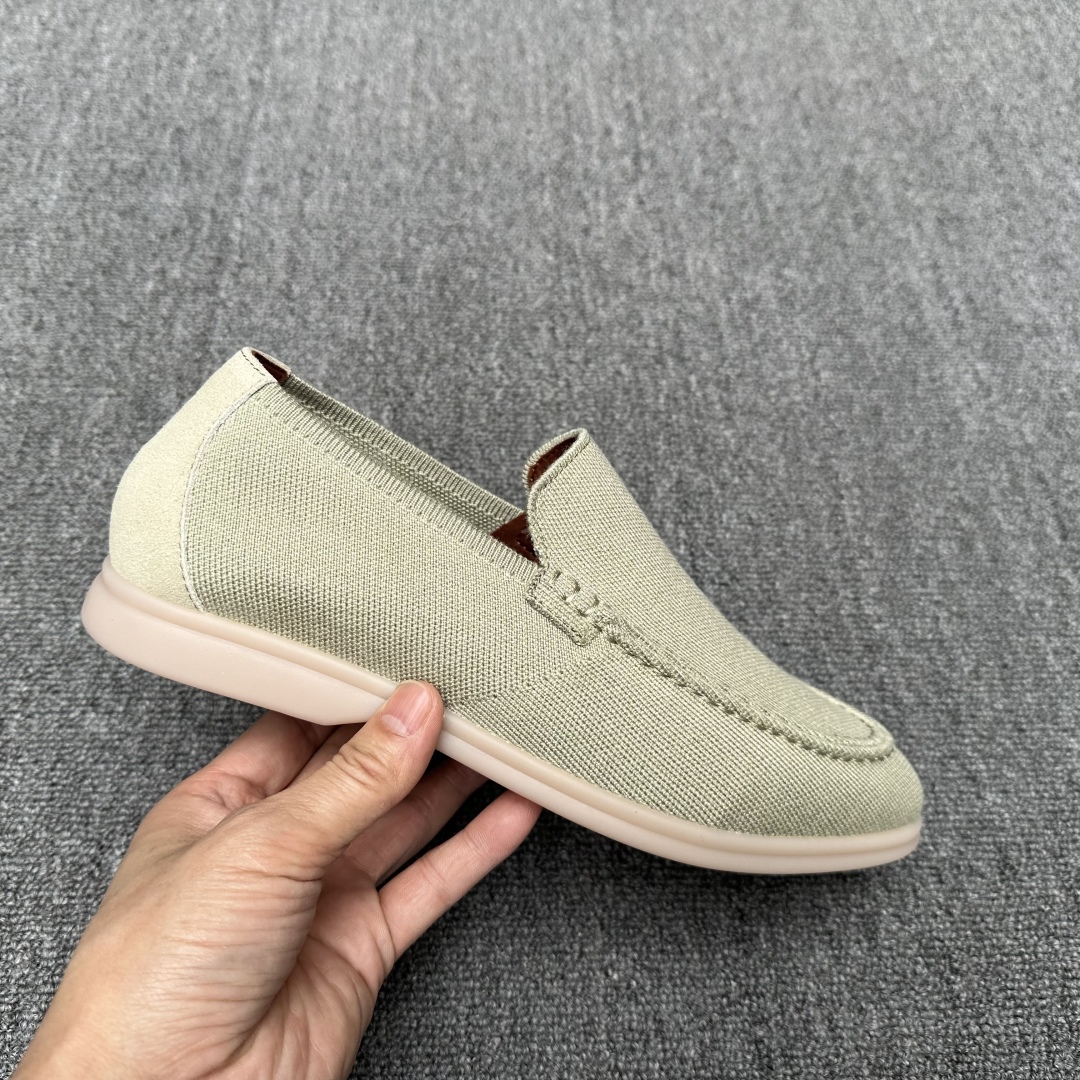 Loro Piana Men's Wish Wool Blend Knit Moccasin Sneakers 6 cmp i1745700664325 4884 0 4