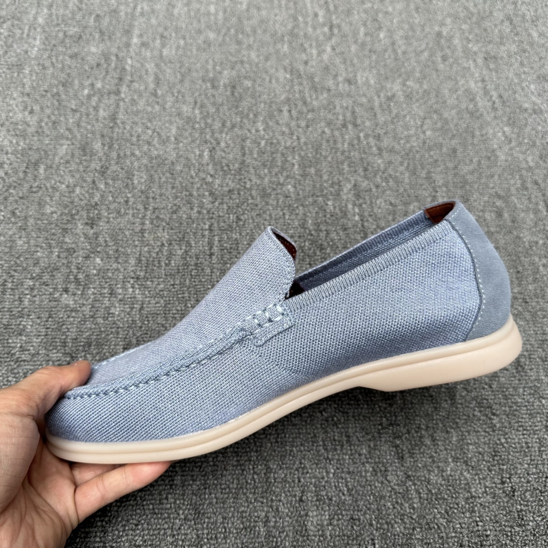 Loro Piana Men's Wish Wool Blend Knit Moccasin Sneakers - Tennis Walk 8 cmp i1745700739421 6128 0 6