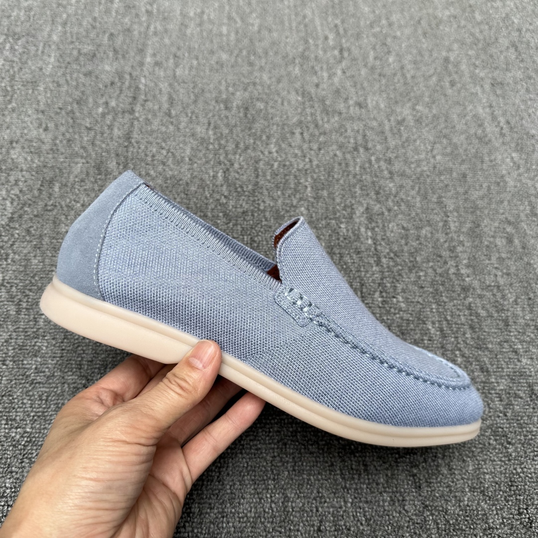 Loro Piana Men's Wish Wool Blend Knit Moccasin Sneakers - Tennis Walk 5 cmp i1745700739422 4849 0 3