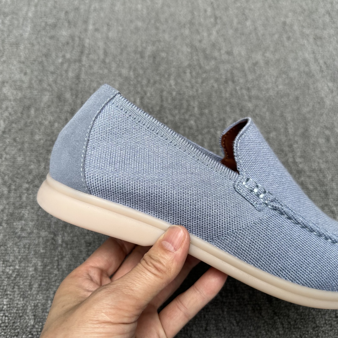 Loro Piana Men's Wish Wool Blend Knit Moccasin Sneakers - Tennis Walk 6 cmp i1745700745422 4790 0 4