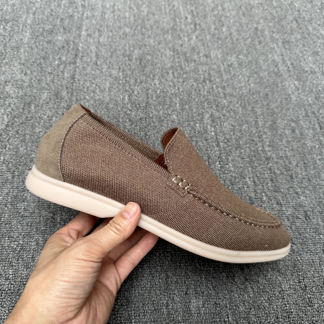 Loro Piana Men's Wish Wool Blend Knit Moccasin Sneakers, Size 39-44 5 cmp i1745700769028 3578 0 3