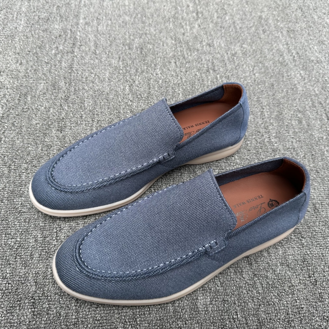 Loro Piana Men's Wish Wool Blend Knit Moccasin Sneakers - Blue, Sizes 39-44 3 cmp i1745700807771 6836 0 1
