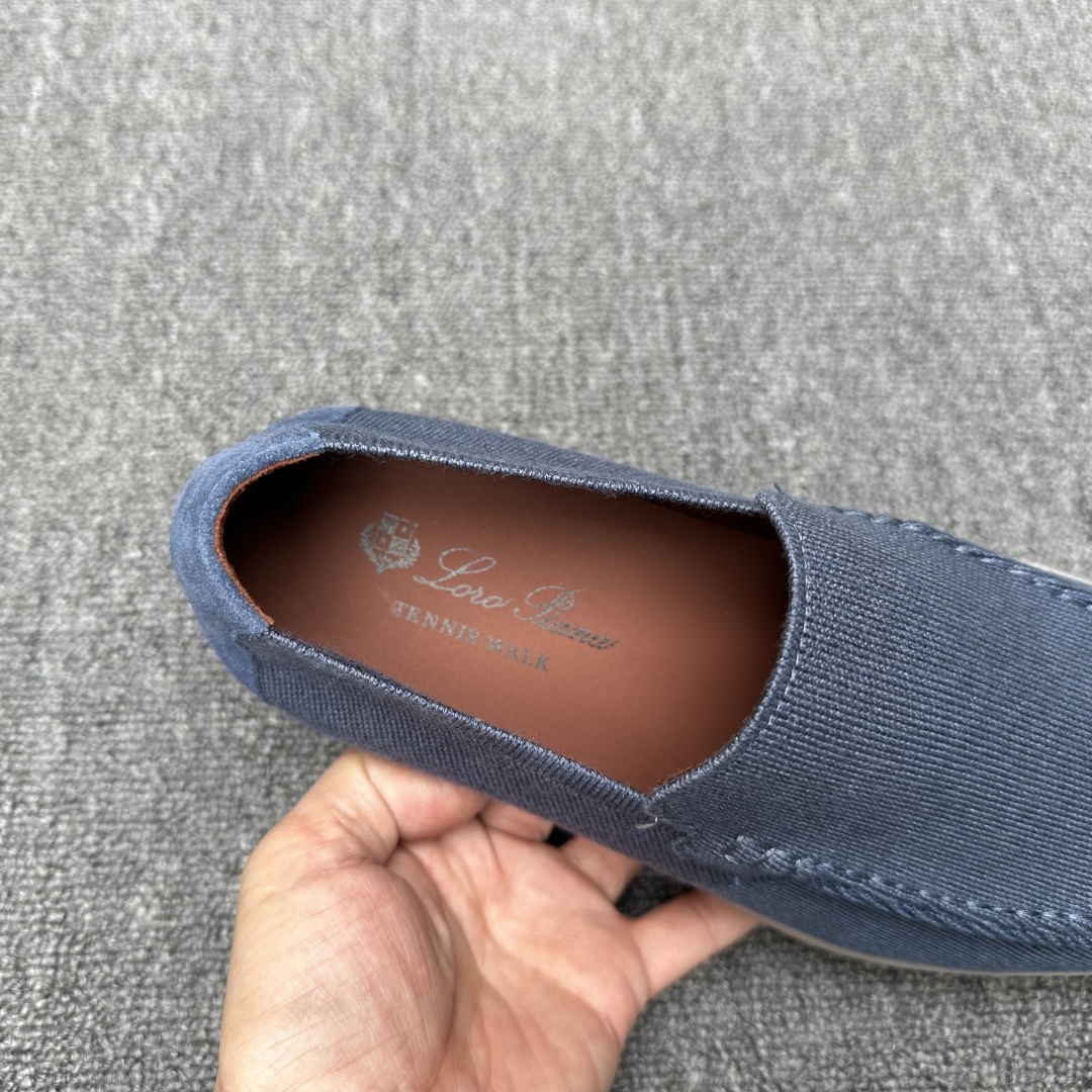 Loro Piana Men's Wish Wool Blend Knit Moccasin Sneakers - Blue, Sizes 39-44 7 cmp i1745700821105 2416 0 5