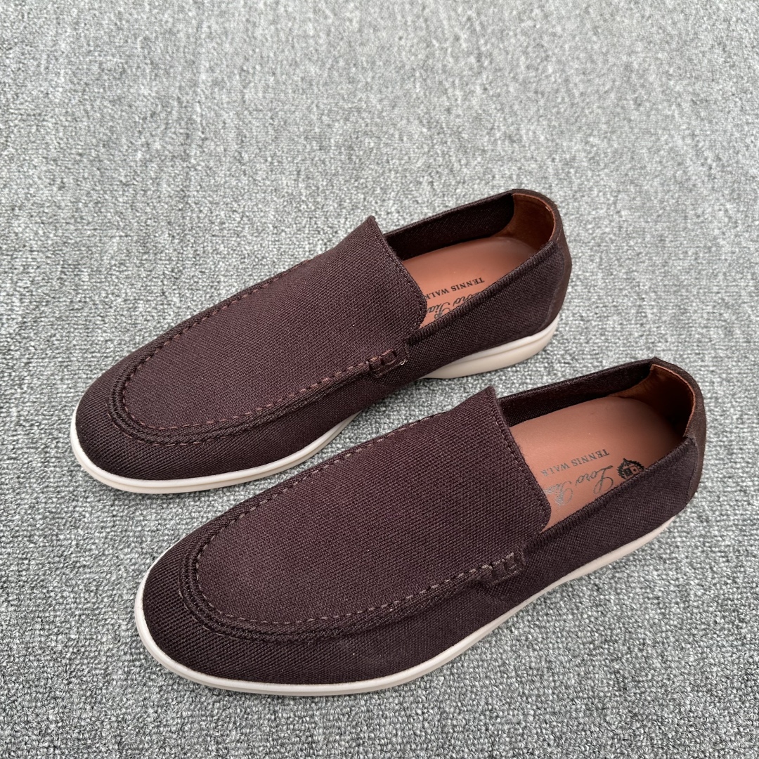 Loro Piana Men's Wish Wool Blend Knit Moccasin Sneakers - Brown 3 cmp i1745700870917 9350 0 1