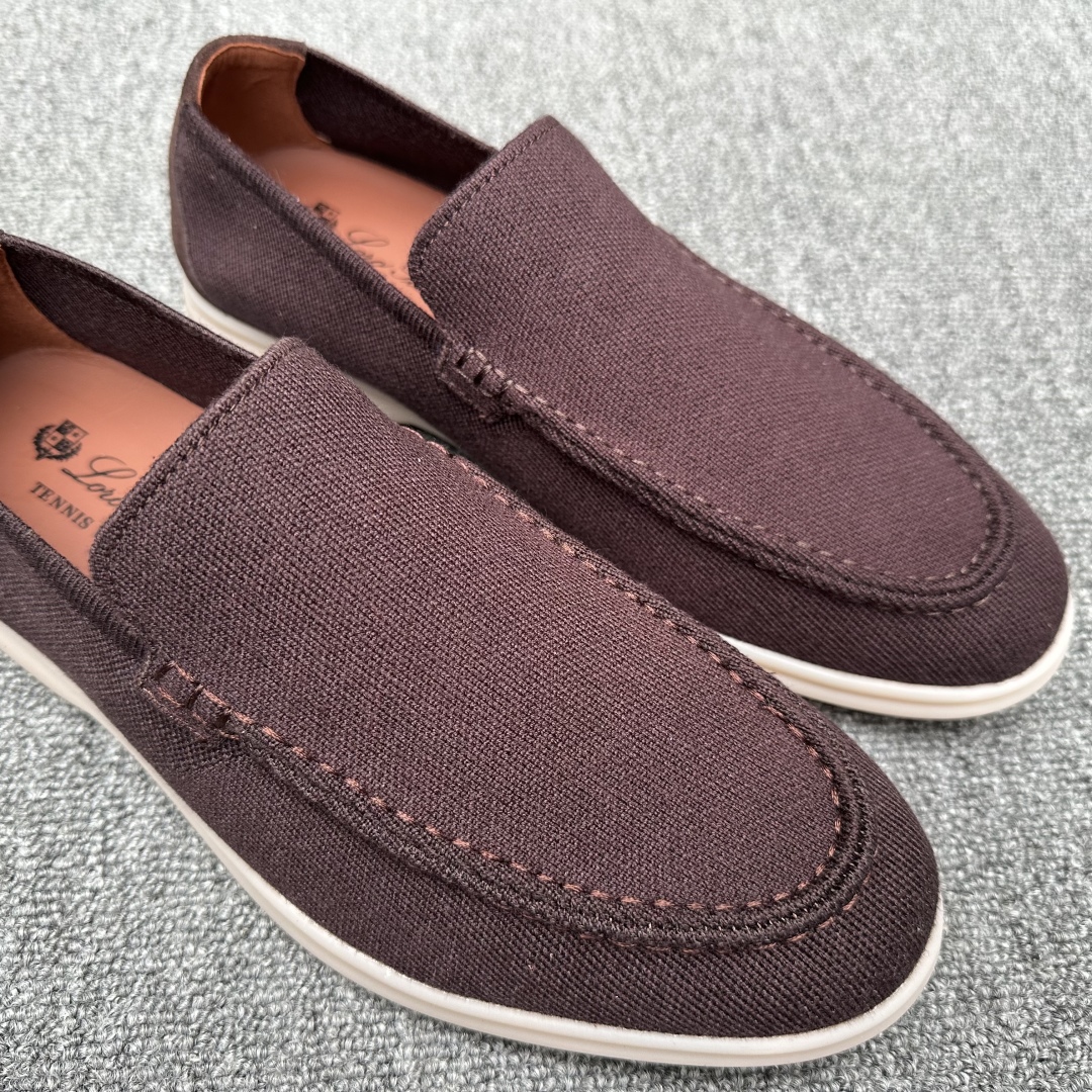Loro Piana Men's Wish Wool Blend Knit Moccasin Sneakers - Brown 5 cmp i1745700878197 9359 0 3