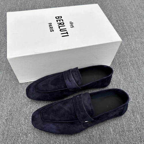 Berluti Lorenzo Scritto Camoscio Loafers, Soft Suede Leather Driving Shoes 1 Berluti Lorenzo Scritto Camoscio Loafers, Soft Suede Leather Driving Shoes