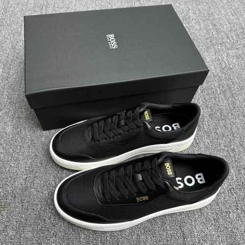 Hugo Boss Fashion Lace-Up Leather Sneakers - Ultimate Comfort & Style 1 Hugo Boss Fashion Lace-Up Leather Sneakers - Ultimate Comfort & Style