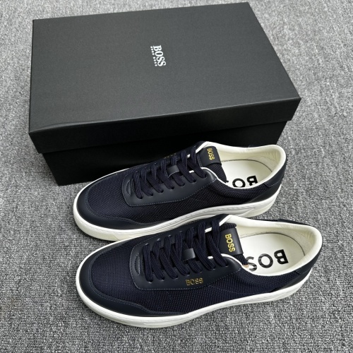 Hugo Boss Fashionable Lace-Up Leather Casual Sneakers - Ultimate Comfort 1 Hugo Boss Fashionable Lace-Up Leather Casual Sneakers - Ultimate Comfort