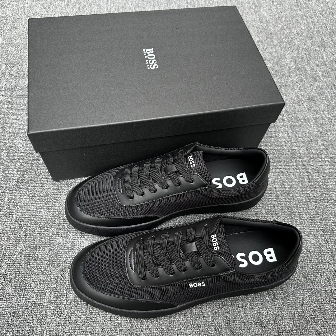 Baskets en Cuir à Lacets Hugo Boss: Élégance et Confort Absolu