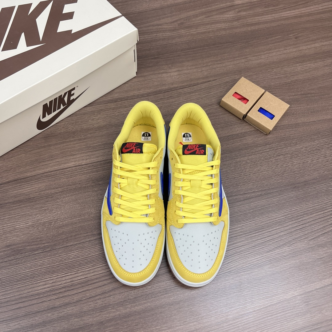 NO:615614,Pure original Travis Scott x Jordan Air Jordan 1 Barb 7.0 leather Low OG Canary Yellow joint model non-slip low-top retro basketball shoes canary yellow blue. Size: 36-47.5 yards Item number: DZ4137- Packing: full set of poison vacuum packaging (can scan the poison information card of the shoe, poison tag, poison buckle, poison outer box  Delivery: 100% cotton brand high-top socks (40 yuan/pair), casual shoes/sports shoes, sneakers, socks19860909纯原 Travis Scott x Jordan Air Jordan 1 倒钩 7.0 皮革 Low OG Canary Yellow 联名款 防滑 低帮 复古篮球鞋 金丝雀黄 蓝色. 码数:36-47.5码 货号: DZ4137- 包装:全套毒真空包装(可扫鞋款毒物信息卡 毒吊牌 毒扣 毒外箱 配送全棉品牌高帮袜子单买40元/双),休闲鞋/运动鞋,sneakers,socks,Women's Shoes