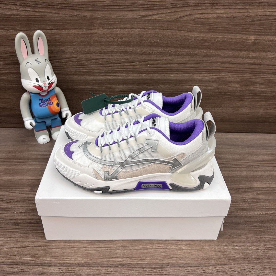 NO:789252,Off-White ODSY Style Arrow Silver Purple Daddy Shoes, both good looks and texture, perfect for wearability!  The ecstasy of detail control - the iconic arrow decoration on the shoe body, combined with multi-material splicing (mesh + leather + translucent material), rich in layers, full of recognition, retro and hardcore!  Size 36-47 (true size), casual shoes/sports shoes, off white, sneakers19860909Off-White ODSY 风格箭头 白银紫色老爹鞋 颜值与质感双在线,实穿性直接拉满！ 细节控狂喜 - 鞋身标志性箭头装饰,搭配多材质拼接（网布+皮革+半透明材质）,层次丰富,辨识度拉满 复古又硬核！ 码数36-47码（正码）,休闲鞋/运动鞋,off white,sneakers,Women's Shoes