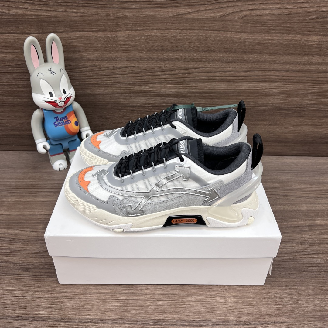 NO:789253,Off-White ODSY style arrow gray orange black lining dad shoes, both good looks and texture, perfect for wearability!  The ecstasy of detail control - the iconic arrow decoration on the shoe body, combined with multi-material splicing (mesh + leather + translucent material), rich in layers, full of recognition, retro and hardcore!  Size 36-47 (true size), casual shoes/sports shoes, off white, sneakers19860909Off-White ODSY 风格箭头 灰橘 黑内里老爹鞋 颜值与质感双在线,实穿性直接拉满！ 细节控狂喜 - 鞋身标志性箭头装饰,搭配多材质拼接（网布+皮革+半透明材质）,层次丰富,辨识度拉满 复古又硬核！ 码数36-47码（正码）,休闲鞋/运动鞋,off white,sneakers,Women's Shoes