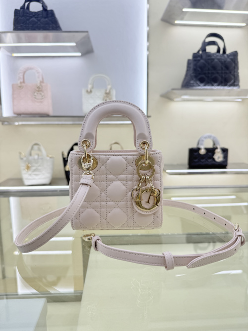 Dior Micro Lady Bag Lambskin Sakura Pink - Mini Handbag with Iconic Design 1 Dior Micro Lady Bag Lambskin Sakura Pink - Mini Handbag with Iconic Design