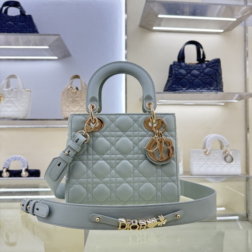 Lady Dior My ABCDior Bag Lambskin Cloud Blue, 20 cm - Iconic Style 1 Lady Dior My ABCDior Bag Lambskin Cloud Blue, 20 cm - Iconic Style