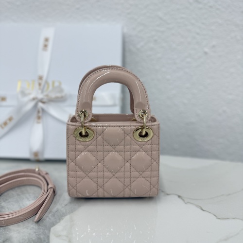 Dior Micro Lady Bag in Blush Pink Patent Leather with Gold Hardware 1 Dior Micro Lady Bag in Blush Pink Patent Leather with Gold Hardware