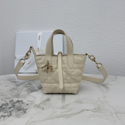 Dior Toujours Micro Bag Ivory Leather Cannage Top Handle and Adjustable Strap 1 Dior Toujours Micro Bag Ivory Leather Cannage Top Handle and Adjustable Strap