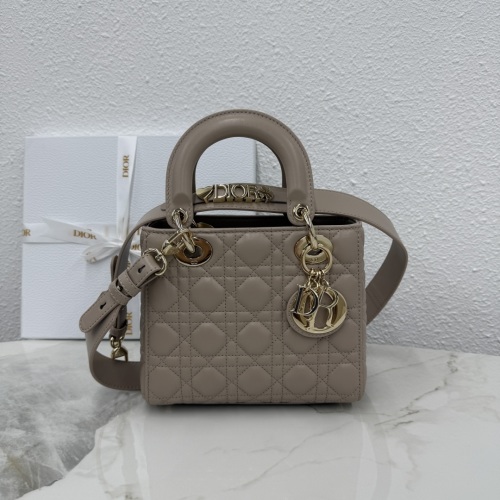 Dior Lady Dior Mini Bag Lambskin Latte with Gold Hardware 1 Dior Lady Dior Mini Bag Lambskin Latte with Gold Hardware