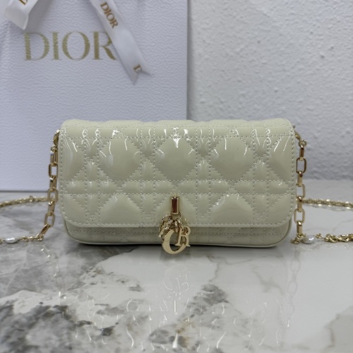 Dior Caro Talk Cell Phone Bag Nude Patent Leather with Chain 1 Dior Caro Talk Cell Phone Bag Nude Patent Leather with Chain