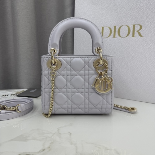 Dior Lady Dior Mini Bag Dream Purple Lambskin with Gold Finish Hardware 1 Dior Lady Dior Mini Bag Dream Purple Lambskin with Gold Finish Hardware