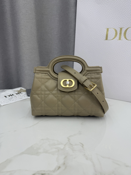 Dior Jolie Top Handle Mini Chain Bag, Luxury Handbag, Beige, 18.5 cm 9 Dior Jolie Top Handle Mini Chain Bag, Luxury Handbag, Beige, 18.5 cm