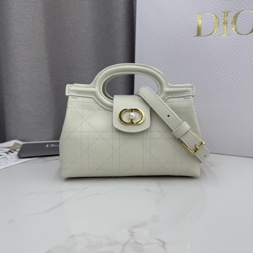 Dior Jolie White Lambskin Mini Chain Bag with CD Lock and Pearl Embellishments 17 Dior Jolie White Lambskin Mini Chain Bag with CD Lock and Pearl Embellishments
