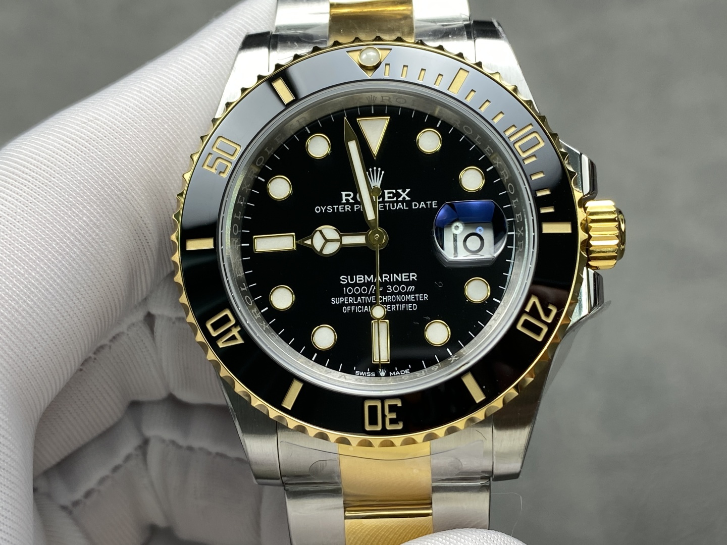 NO:157067,Rolex 41mm movement F,,rolex19860909劳力士 间金黑水鬼41mm 机芯F,,rolex,Watch