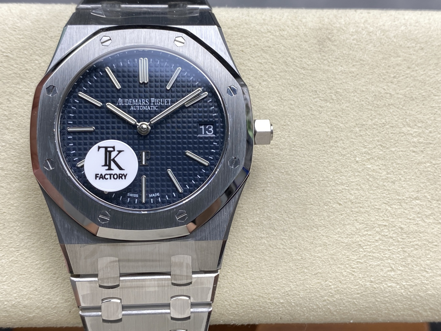 Tk Factory Audemars Piguet Royal Oak 15202 Blue Dial Stainless Steel Watch