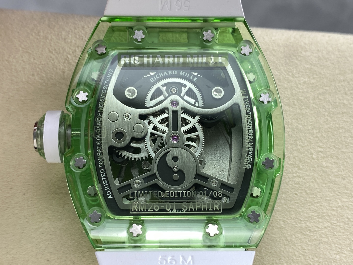 Richard Mille RM26-01 Crystal Tourbillon Watch with Panda Design - Green 7 cmp i1745791737492 8537 0 6