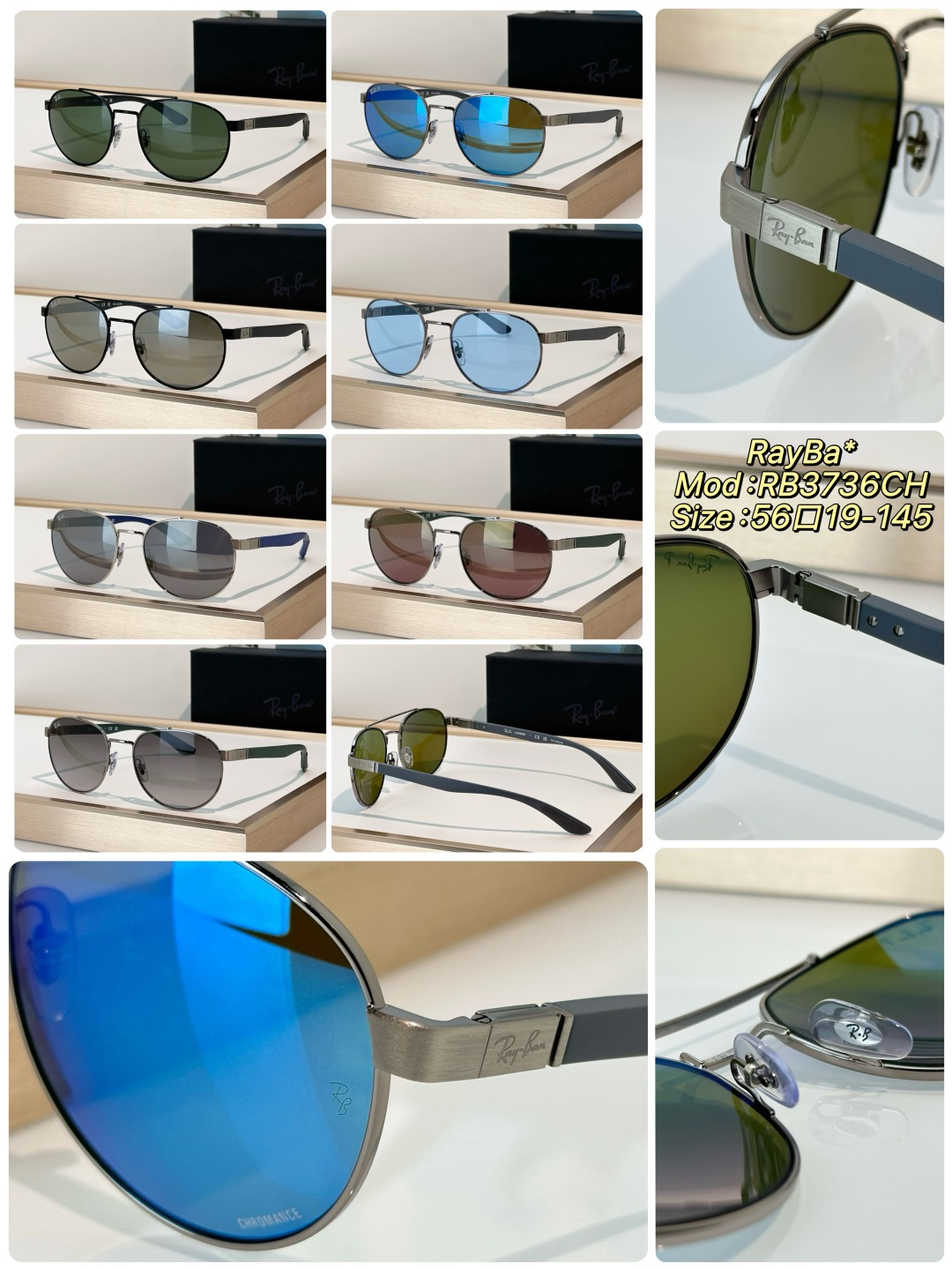 Designer Sunglasses RB3736CH
