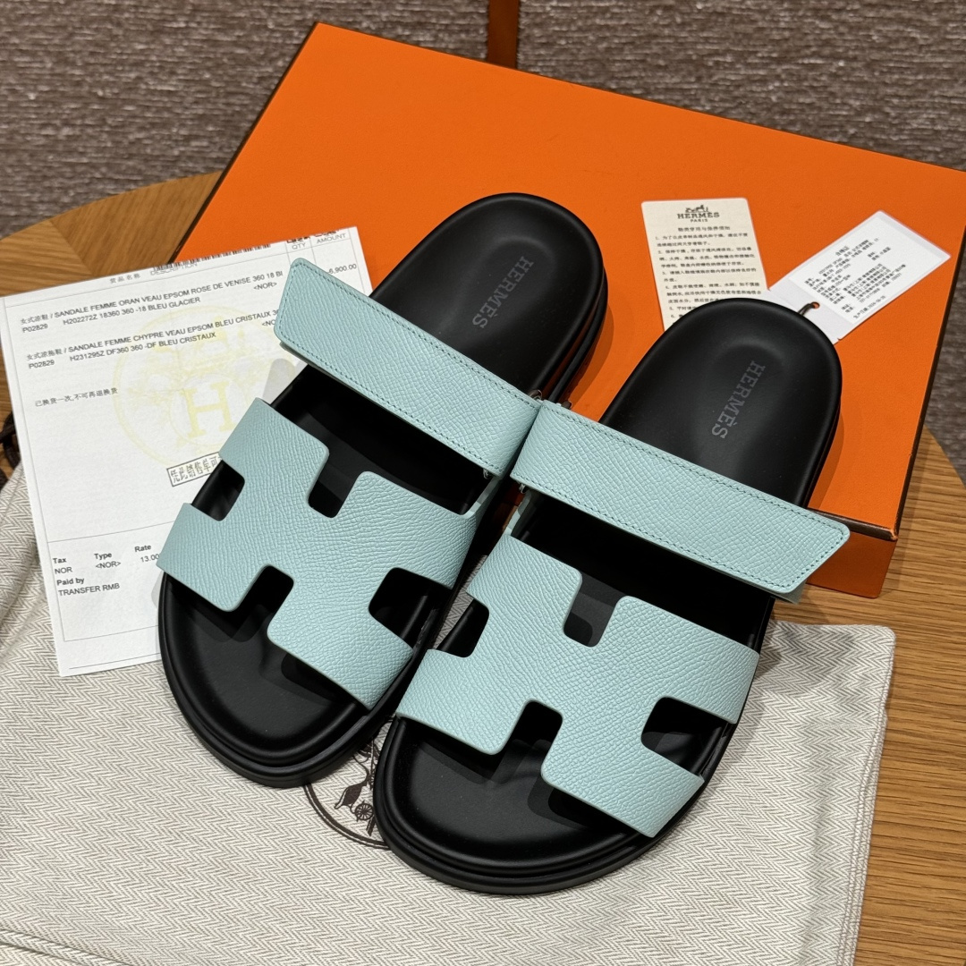 HERMES Chyper slippers teenslippers dames lente-herfst mode klassiek