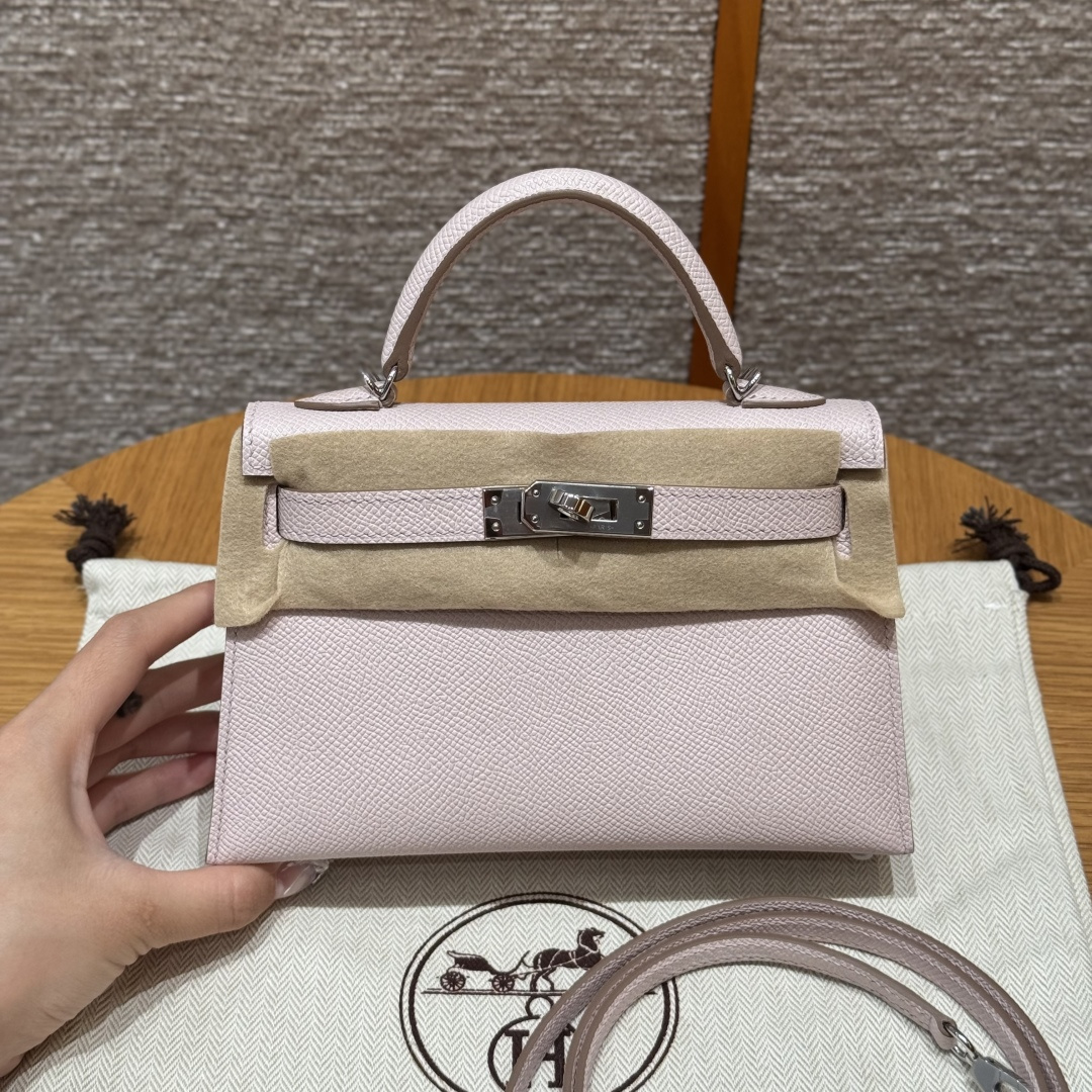 NO:852188,Kelly 19cm second generation, dreamy pink and purple, original cowhide leather palm print imported from France, silver buckle, high-end fully handmade exclusive customization, hand-made nails, hand-engraved hardware, stainless steel diode 18k hardware, Hermes, hermes, cowhide, Hermes,19860909Kelly 19cm二代,梦幻粉紫,法国进口原厂牛皮掌纹,银扣,高级全手工专属定制纯手工手打钉,手刻五金,精钢电渡18k五金,爱马仕,hermes,cowhide,Hermes,,Bag