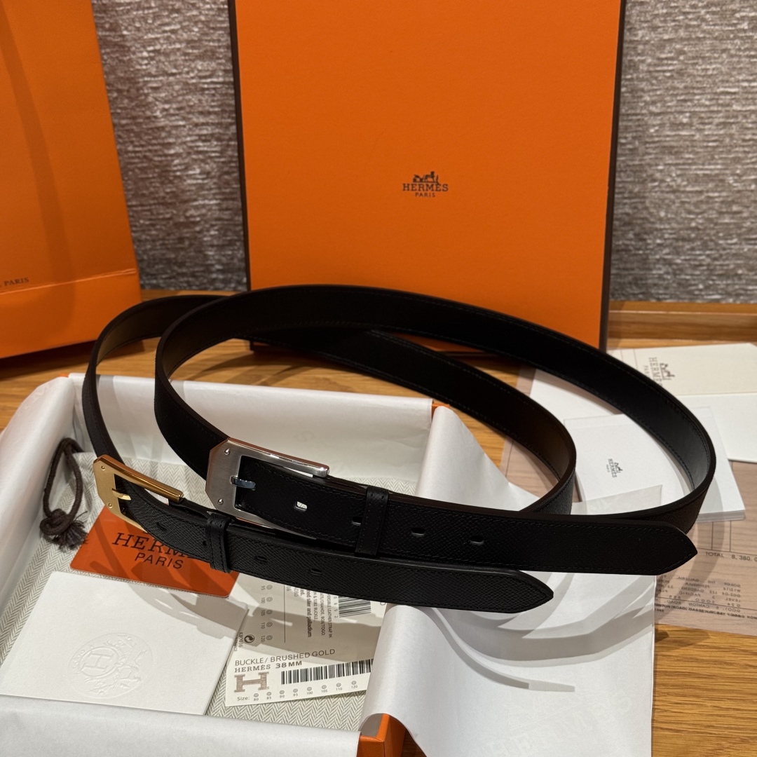 Hermès Epsom Leather Belt with H Buckle, 26mm - Elegant and Versatile 4 cmp i1752744957747 9705 0 0