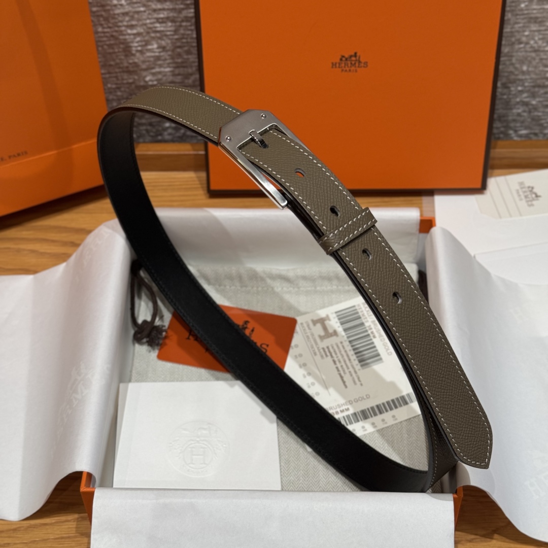 Hermes Epsom Calfskin Leather Belt with Metal Buckle - 26mm Width 3 cmp i1752745004819 2274 0 7
