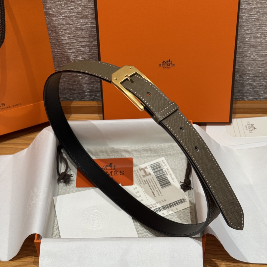Hermes Epsom Leather Belt with Metal Buckle & 'H' Detail, 26mm Width 3 cmp i1752745021363 7880 0 7