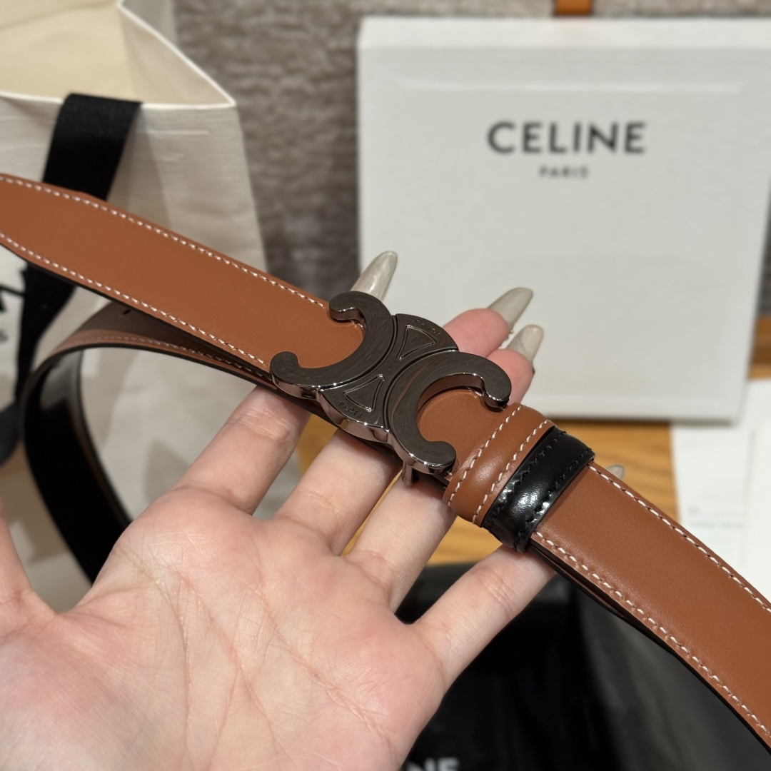 Celine Triomphe 25mm Reversible Belt - Versatile & Stylish Accessory 5 cmp i1752926167126 6312 0 7