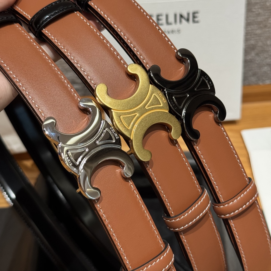 Celine Triomphe Reversible Belt 25 mm with Removable Buckle - Versatile Style 5 cmp i1752926238053 1728 0 2