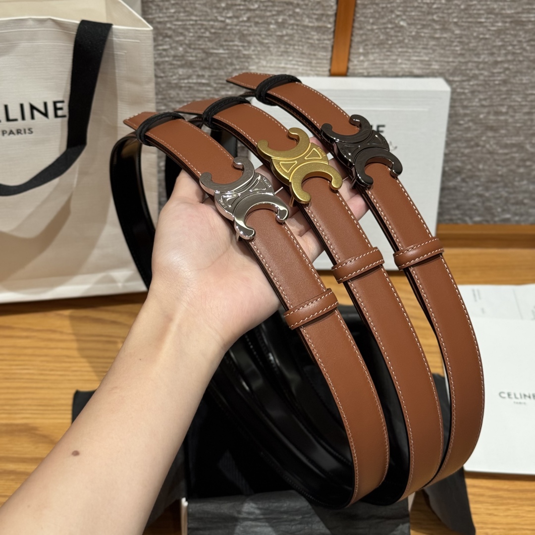 Celine Triomphe Reversible Belt 25 mm with Removable Buckle - Versatile Style 2 cmp i1752926238053 1760 0 1