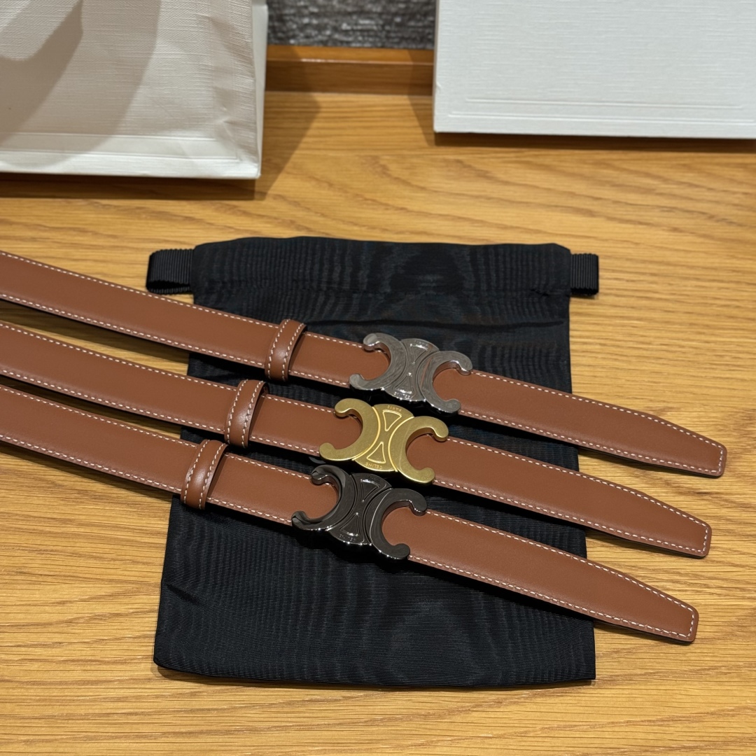 Celine Triomphe Reversible Belt 25 mm with Removable Buckle - Versatile Style 8 cmp i1752926238053 3723 0 4
