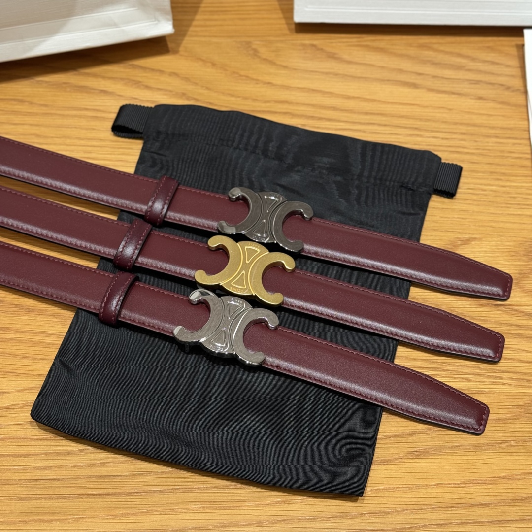 Celine TRIOMPHE Belt 25mm Reversible Leather Belt with Detachable Buckle 6 cmp i1752926547308 8145 0 4