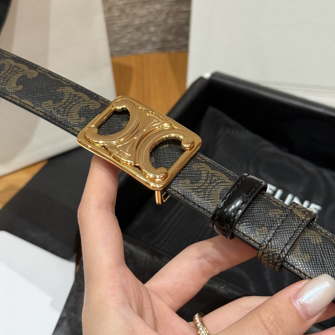 Celine Triomphe Buckle Reversible Belt 25mm - Stylish & Versatile Design 6 cmp i1757573880665 5809 0 2