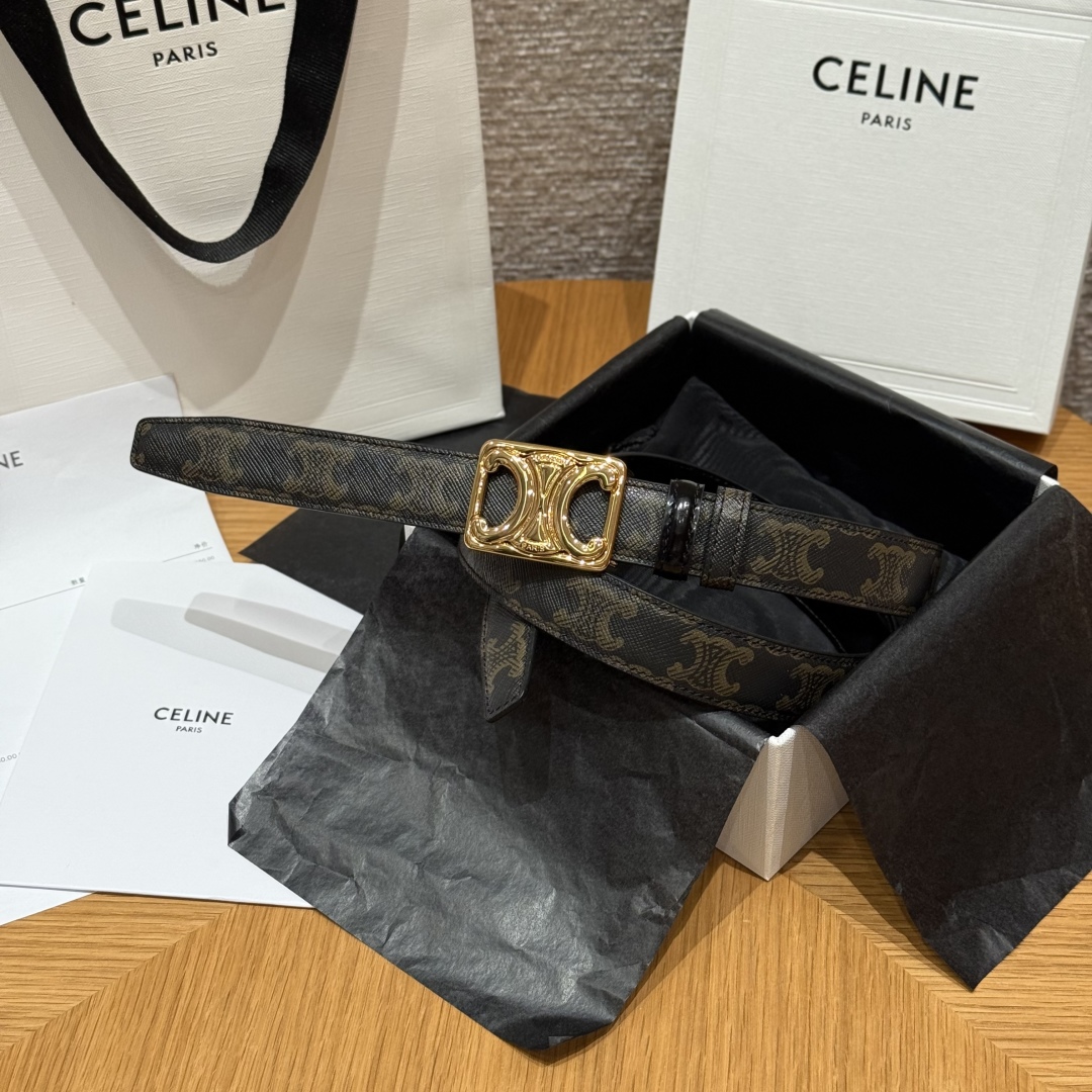 Celine Triomphe Buckle Reversible Belt 25mm - Stylish & Versatile Design 1 cmp i1757573880677 2749 0 0