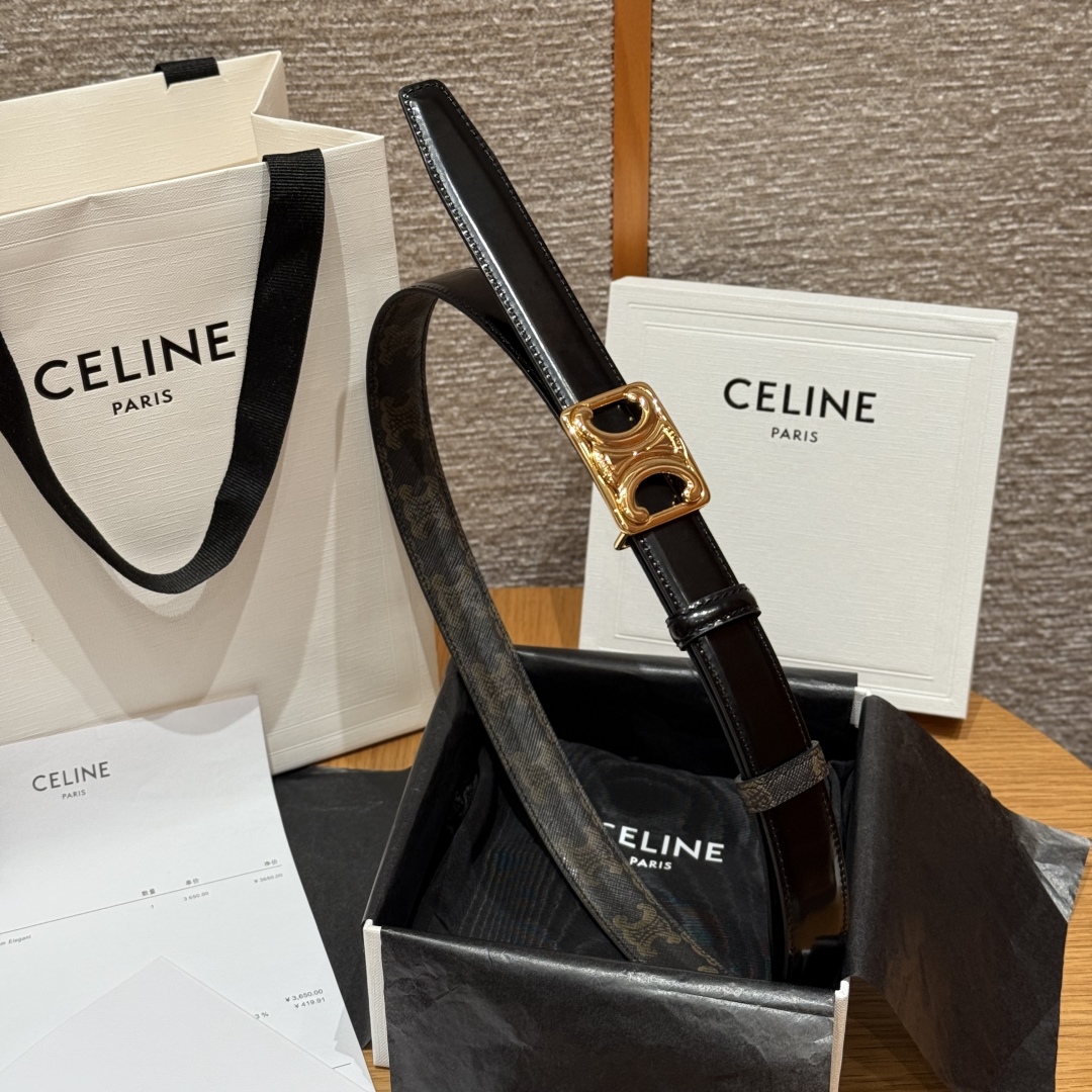 Celine Triomphe Buckle Reversible Belt 25mm - Stylish & Versatile Design 5 cmp i1757573881541 6533 0 8
