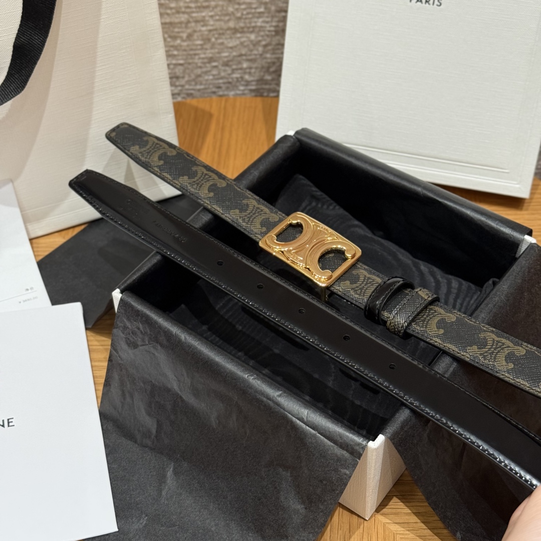 Celine Triomphe Buckle Reversible Belt 25mm - Stylish & Versatile Design 7 cmp i1757573881547 8202 0 5