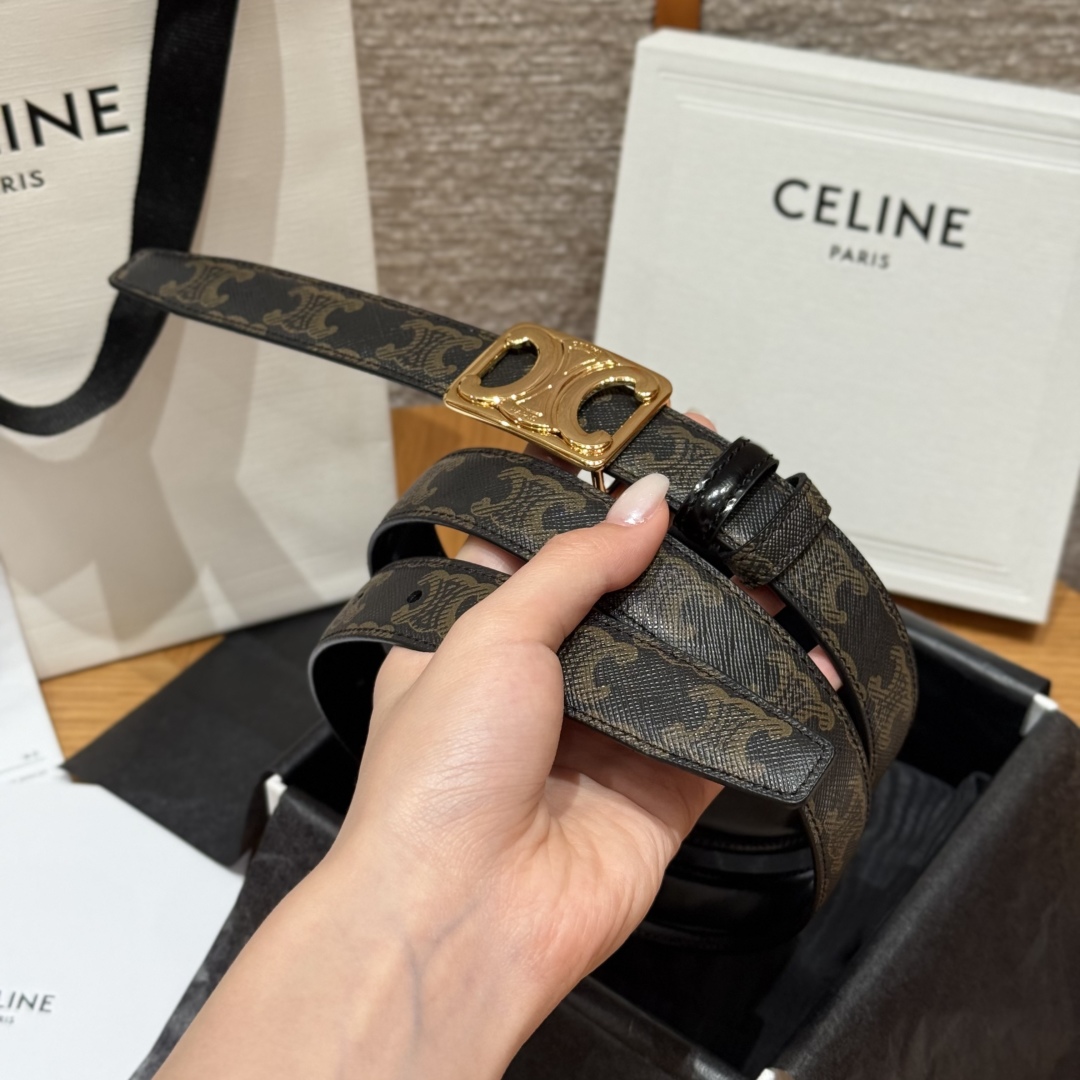 Celine Triomphe Buckle Reversible Belt 25mm - Stylish & Versatile Design 2 cmp i1757573881548 2563 0 1