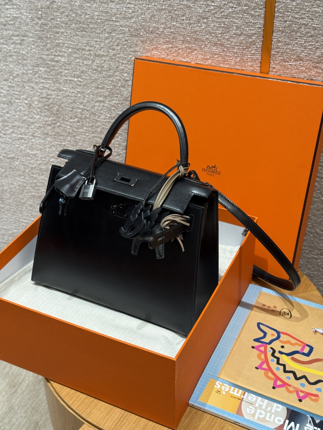 Hermès Kelly 28cm (Noir)